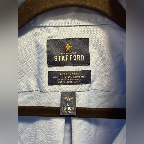 Stafford Light Blue Men's Shirt Jacket - Picture 3 of 3